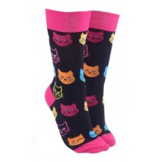 Cat Face Socks - Pink